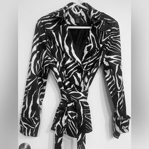 Marina Luna Zebra Print Light Weight Jacket